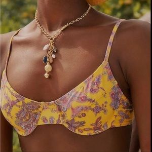 J. Crew Marina Charm Statement Necklace includes jewelry pouch